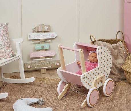Janod Коляска Candy Chic для кукол J05886 фото