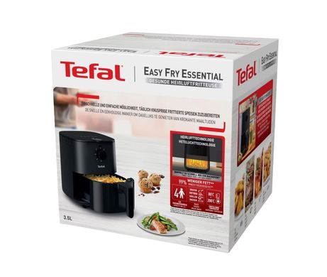 Tefal Мультипіч Easy Fry Essential, 1430Вт, чаша-3.5л, механічне керув., пластик, чорний EY130815 фото