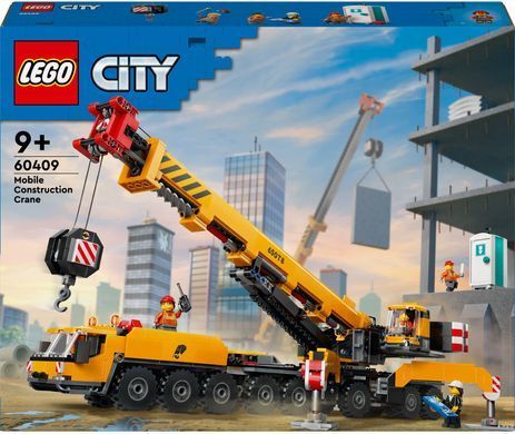 LEGO Конструктор City Жовтий передвижной строительный кран 60409 фото