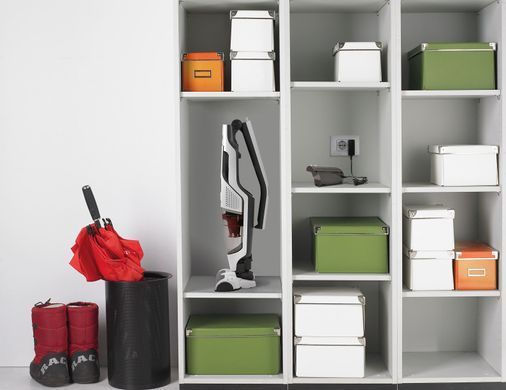 Пылесос Gorenje беспроводный, 162Вт, конт пыль -0.5л, автон. раб. до 60мин, HEPA, 2 в 1, подсветка, индикатор, белый SVC216GFW фото