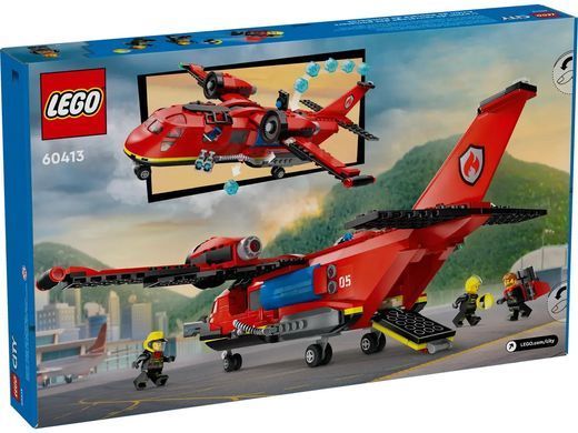 LEGO Конструктор City Пожарный спасательный самолет 60413 фото