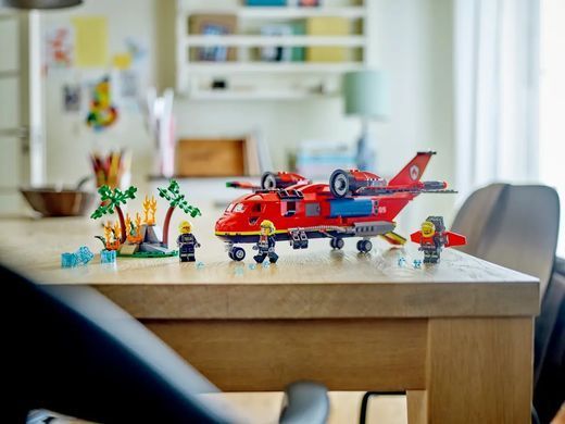 LEGO Конструктор City Пожарный спасательный самолет 60413 фото