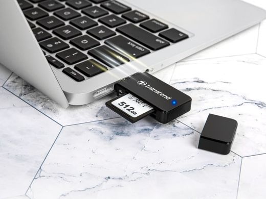 Кардрідер Transcend USB 3.1 Gen 1 microSD/SD White TS-RDF5W фото
