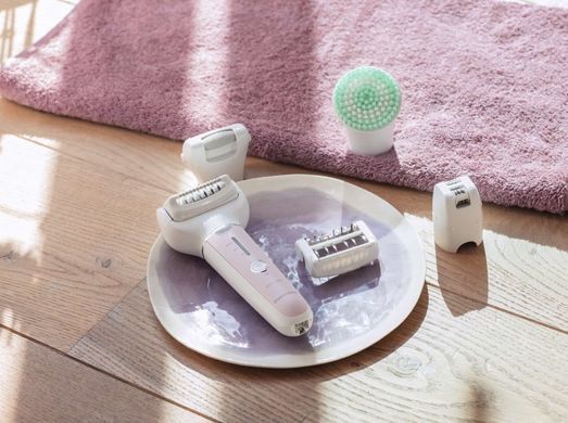 Panasonic Эпилятор пинцетный, аккумуляторный, пинцет.-60, влаж.+сух., чехол, насадок-5, розовый-белый ES-EY80-P520 фото