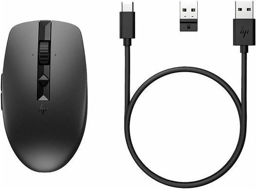 HP Мышь 710 Rechargeable Silent, USB-A/WL/BT, чёрный 6E6F2AA фото