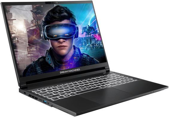 Dream Machines Ноутбук Dream Machines RT5070-15 15.6FHD+ IPS, AMD AI 9 HX 370, 32GB, F1TB, NVD5070-8, DOS, чорний RT5070-15UA21 фото