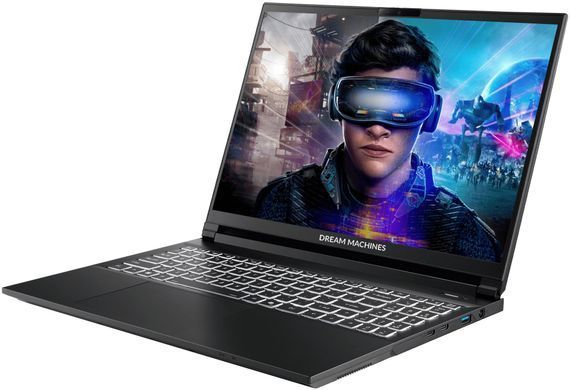 Dream Machines Ноутбук Dream Machines RT5070-15 15.6FHD+ IPS, AMD AI 9 HX 370, 32GB, F1TB, NVD5070-8, DOS, чорний RT5070-15UA21 фото