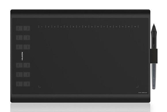 Huion Графический планшет 10"x6.2" H1060P, MicroUSB, черный H1060P фото