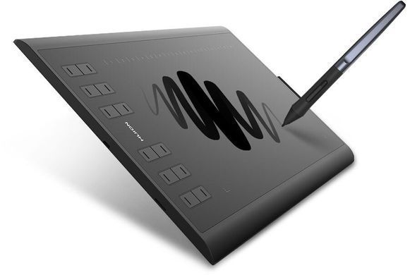 Huion Графический планшет 10"x6.2" H1060P, MicroUSB, черный H1060P фото