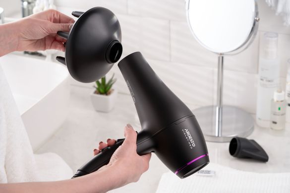 ARDESTO Фен Violet PRO HD-Y222PRO , 1850-2200Вт, 2 скорости, 3 темп.режима, диффузор, черный HD-Y222PRO фото