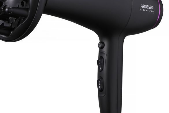 ARDESTO Фен Violet PRO HD-Y222PRO , 1850-2200Вт, 2 скорости, 3 темп.режима, диффузор, черный HD-Y222PRO фото