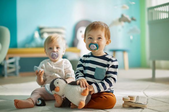 AVENT Пустышка ортодонтическая Ultra Air Animal для мальчиков 6-18 мес 2шт SCF080/07 фото