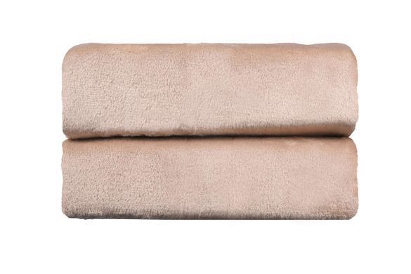 ARDESTO Плед Flannel, 200х220см, беж, 100% поліестер