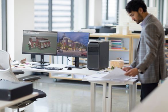 HP Рабочая станция Z4, Intel W-2223, 16GB, F512GB, ODD, no video, кл+м, Win11P 523Q1EA фото