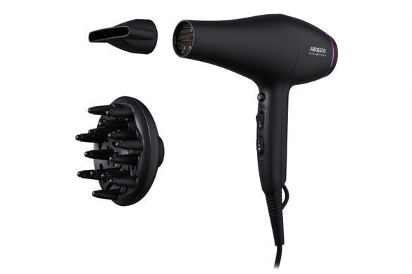 ARDESTO Фен Violet PRO HD-Y222PRO , 1850-2200Вт, 2 скорости, 3 темп.режима, диффузор, черный HD-Y222PRO фото