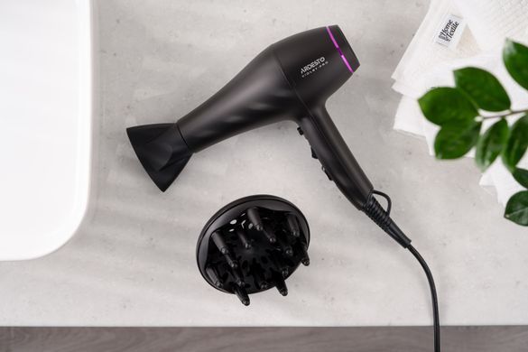 ARDESTO Фен Violet PRO HD-Y222PRO , 1850-2200Вт, 2 скорости, 3 темп.режима, диффузор, черный HD-Y222PRO фото