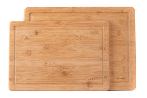 Доска кухонная Ardesto Midori с желобом, 40*30*1.9 см, бамбук AR1440BG фото