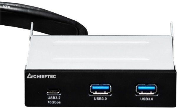 USB хаб CHIEFTEC MUB-3003C для 3.5" відсіків фронтальних панелей корпусів, 2xUSB3.1 Gen.1, 1xUSB3.1 Gen.2 Type-C MUB-3003C фото