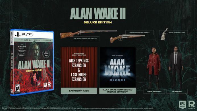 Games Software Alan Wake 2 Deluxe Edition [BD disk] (PS5) 5056635609427 фото