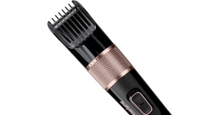 BaByliss Машинка для стриження, мережа+акум., вібраційний мотор, насадок-1, сталь, чорно-коричневий E974E фото
