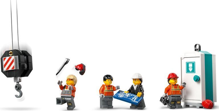 LEGO Конструктор City Жовтий передвижной строительный кран 60409 фото