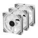 2E Gaming Комплект вентиляторов 2E GAMING Air Cool ACF120MB-ARGB, 3x120мм, 2000rpm, 4pin PWM +5VARGB, 20.5dBa, белый 8 - магазин Coolbaba Toys