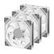 2E Gaming Комплект вентиляторов 2E GAMING Air Cool ACF120MB-ARGB, 3x120мм, 2000rpm, 4pin PWM +5VARGB, 20.5dBa, белый 7 - магазин Coolbaba Toys