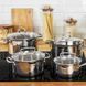 Tefal Набор посуды DUETTO+, 6 предметов, нержавеющая сталь, стекло 11 - магазин Coolbaba Toys