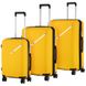 Набір пластикових валіз 2E, SIGMA EXP, (L+M+S), 4 колеса, жовтий 2 - магазин Coolbaba Toys