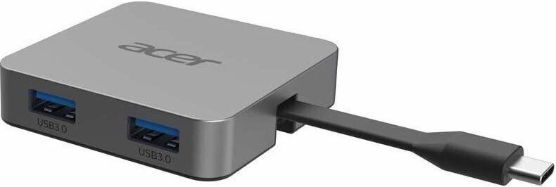 Acer Хаб USB-С > 2xUSB-A3.2/USB-C/ HDMI, 0.15м, серый HP.DSCAB.014 фото