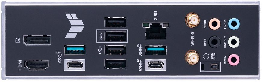 Материнcька плата ASUS TUF GAMING B650-PLUS WIFI sAM5 B650 4xDDR5 M.2 USB HDMI DP WiFi BT mATX 90MB1BZ0-M0EAY0 фото