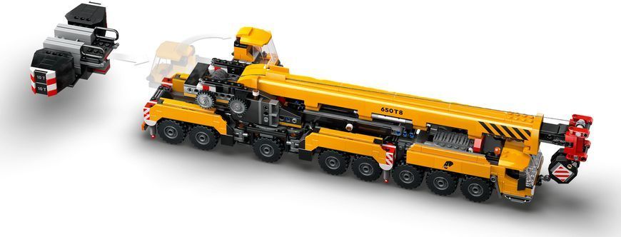 LEGO Конструктор City Жовтий передвижной строительный кран 60409 фото