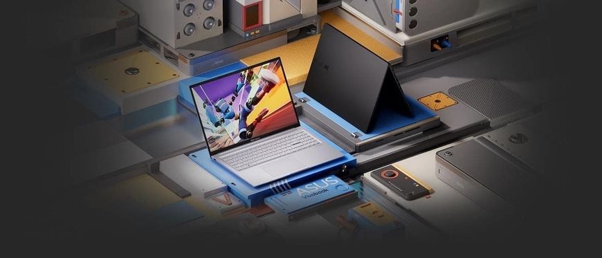 ASUS Ноутбук Vivobook 16X K3604ZA-MB022 16" WUXGA, Intel i5-1235U, 16GB, F1TB, UMA, NoOS, Серебристый 90NB11T2-M00160 фото