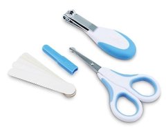 Набір Nuvita для догляду за дитиною 0м+ Синій Безпечні ножиці з акс. NV1138COOLBLUE фото