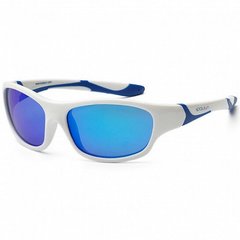 Дитячі сонцезахисні окуляри Koolsun біло-блакитні серії Sport (Розмір: 3+) - купити в інтернет-магазині Coolbaba Toys