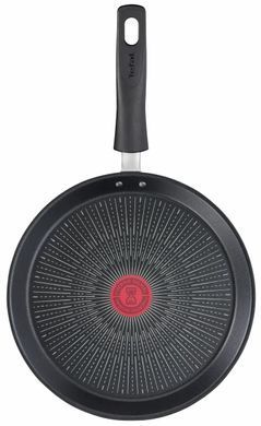 Сковорода Tefal Unlimited для блинов, 25см, покрытие Titanium Extra, индукция, Thermo-Spot, алюм., чёрный G2553872 фото