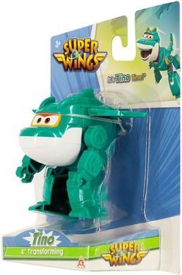 Super Wings Super Wings Transformer Toy Transforming Tino, 10cm EU780623 фото