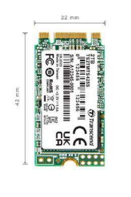 Transcend Накопитель SSD M.2 250GB SATA 425S TS250GMTS425S фото