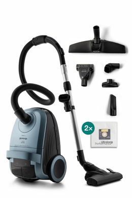 Gorenje bag VC, 800W, bag-3L, weihgt-7.6kg, HEPA, indicator, telescope, touch control, gray-green VC2328G6MBL фото