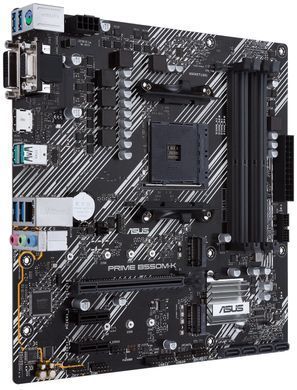 ASUS Материнcька плата PRIME B550M-K sAM4 B550 4xDDR4 M.2 HDMI DVI D-Sub mATX 90MB14V0-M0EAY0 фото