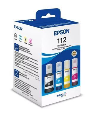 Epson Контейнери з чорнилом Epson 112 EcoTank L11160/L15150/L15160/L6490/L6550/L6570/L15180/L6580 Multipack (C,M,Y,Bk) pigm C13T06C64A фото