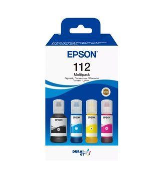 Epson Контейнери з чорнилом Epson 112 EcoTank L11160/L15150/L15160/L6490/L6550/L6570/L15180/L6580 Multipack (C,M,Y,Bk) pigm C13T06C64A фото