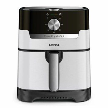 Tefal Мультипіч EasyFry&Grill, 1550Вт, чаша-4.2л, механічне керув., від 80&deg;C до 200&deg;C, пластик, чорний-світло-сірий EY501A10 фото