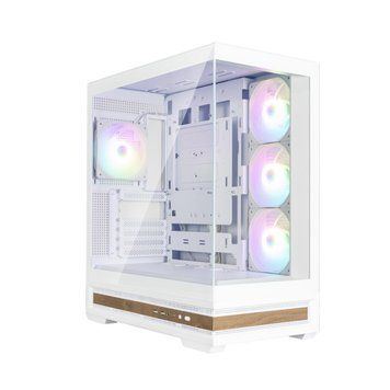 Zalman Корпус P40 NAMU без БЖ, 2xUSB3.0, 1x Type C, 3x120мм ARGB Reverse, 1x120мм ARGB, VGA 420мм, LCS ready, TG Side/Front Panel, ATX, білий P40NAMUWHITE фото