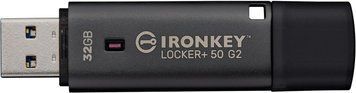 Kingston Накопичувач Kingston 32GB USB 3.2 Type-A Gen1 IronKey Locker+ 50 G2 IKLP50G2/32GB фото