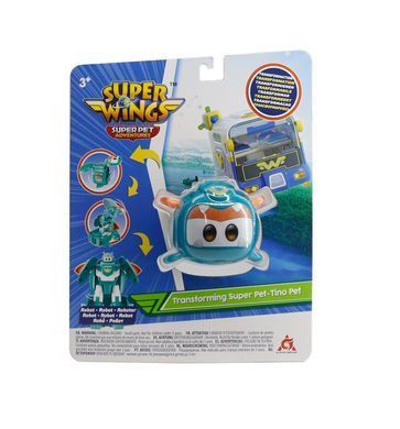 Super Wings Игровая фигурка-трансформер Transforming Super Pet Тино любимец (Tino pet) EU770643 фото