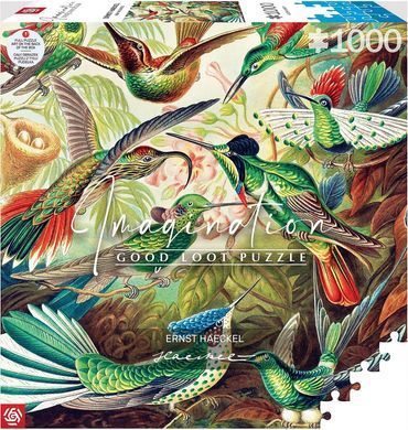 GoodLoot Пазл Imagination: Ernst Haeckel Hummingbirds/Kolibry 1000 ел. 5908305246794 фото