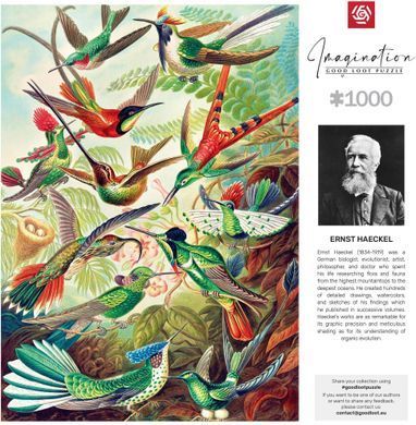 GoodLoot Пазл Imagination: Ernst Haeckel Hummingbirds/Kolibry 1000 ел. 5908305246794 фото
