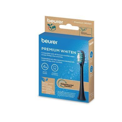 Beurer Beurer SC 30/50 Premium Whiten toothbrush heads, for whitening, 4 pcs in a set, black SC_30/50_PW_4 фото