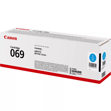 Картридж Canon 069 MF752Cdw/MF754Cdw/LBP673Cdw Cyan (1900 стр) 5093C002 фото